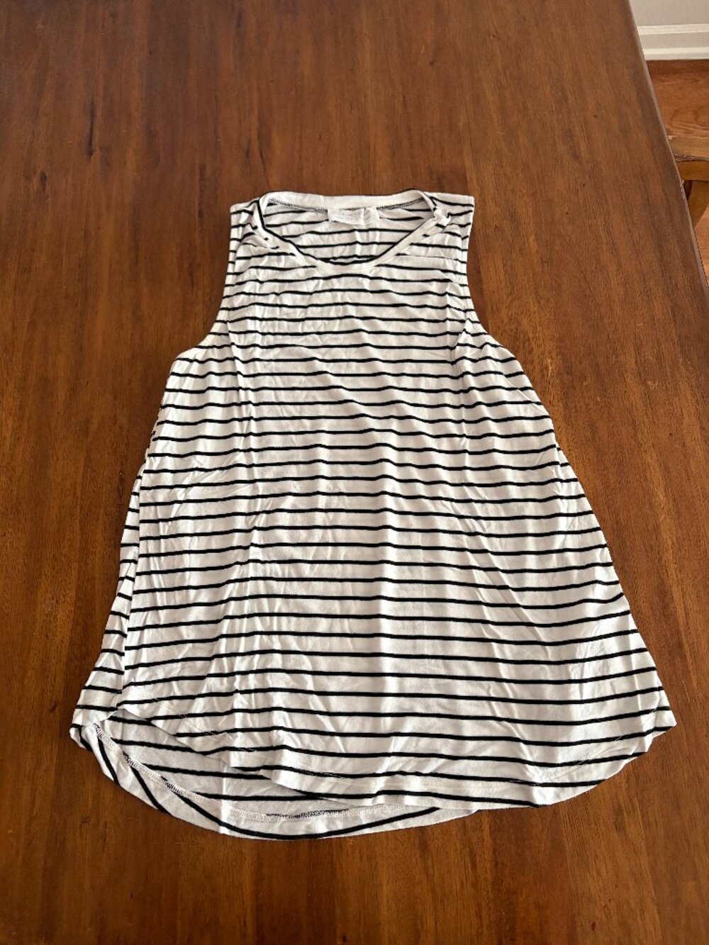 Excuse Me, I Have to Go Be Awesome Striped Tank Top Size S
